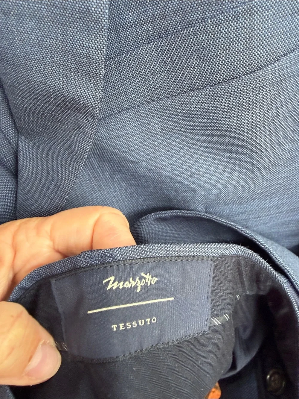 Men's Banana Republic Marzotto Navy Two-Button Suit | Jacket 38S | Pants 30x30